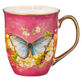 Mug Pink/White Butterfly Be Still Ps. 46:10
